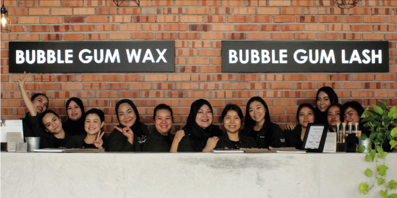 Bubble Gum X Waxing Laser X Lash Extensions Manicure Pedicure Aesthetic Beauty Skin